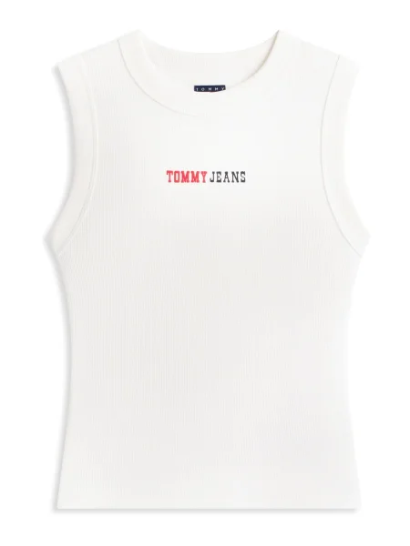 Tommy Jeans Top ESS roșu / negru alb