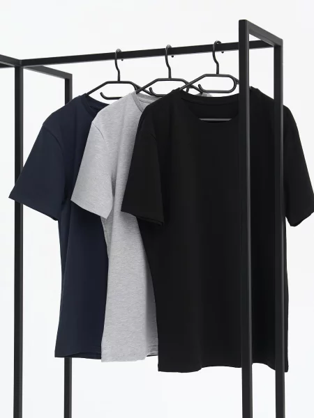 Набір футболок HANDY WEAR Cotton Basic мультиколор бавовна/еластан