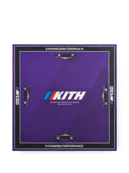 Fular Kith de mătase cu imagine violet