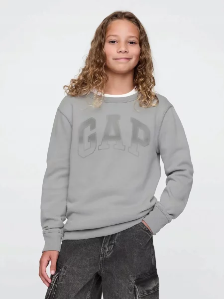 BLUZA CHŁOPIĘCA DZIEWCZĘCA GAP NIEROZPINANA SPORTOWA szara