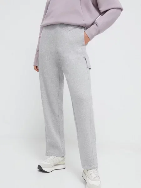 Спортивні штани adidas меланж сірий
