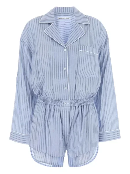 Salopetă Alexander Wang cu dungi albastru