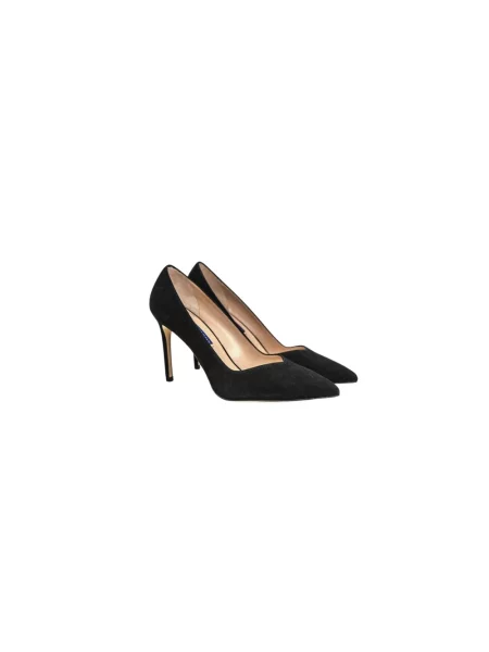 Czółenka Stuart Weitzman zamszowa czarna