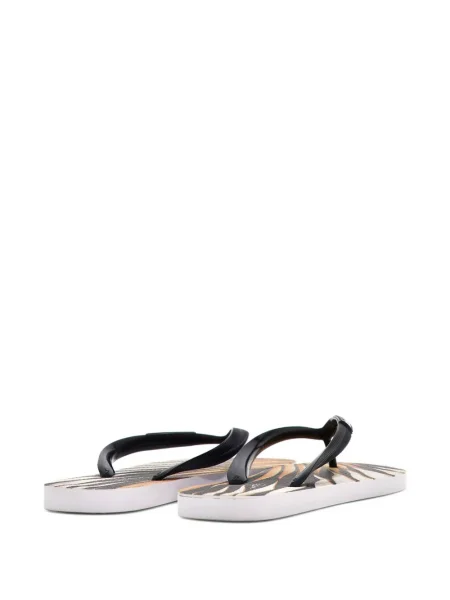 Șlapi Roberto Cavalli cu imagine negru