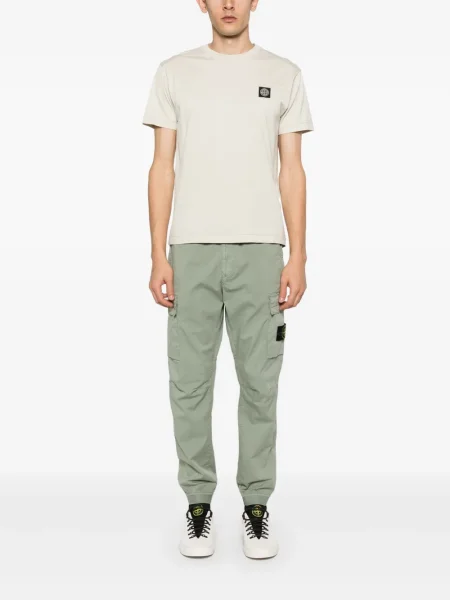 Ușor tricou Stone Island din jerseu cu strasuri