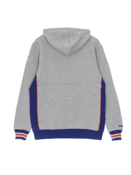 Ocieplana bluza z kapturem Mitchell & Ness polarowa szara