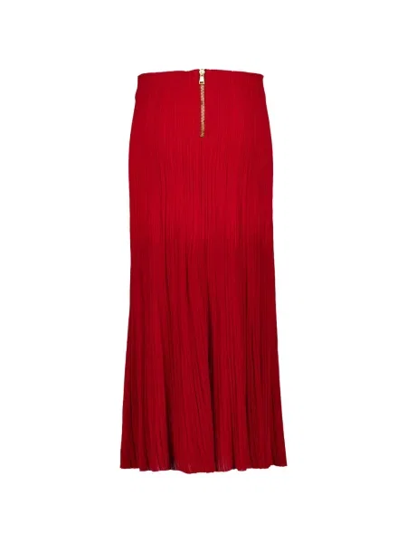 Fustă midi Balmain roșu