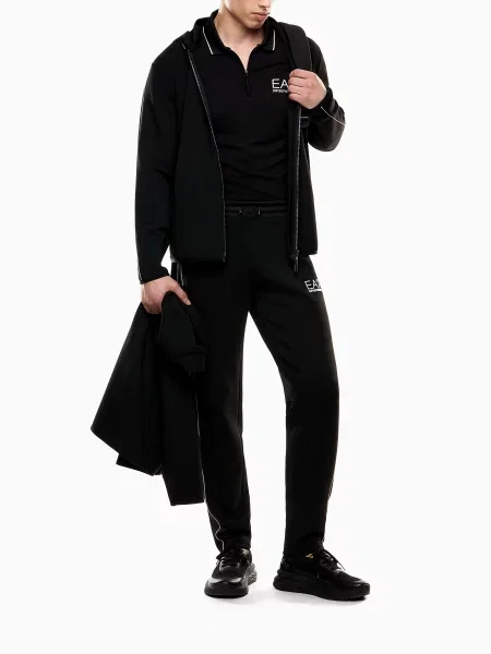 Поло Ea7 черное