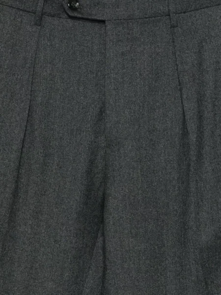Pantaloni Berwich plisate gri
