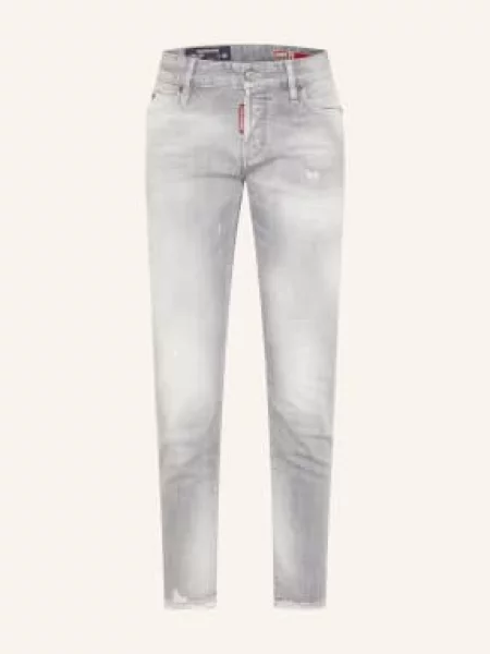 Obcisłe Dżinsy grau szare