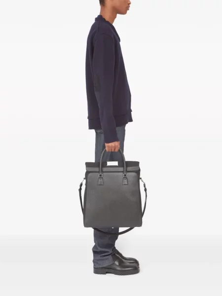 Plecak Maison Margiela skórzany czarny