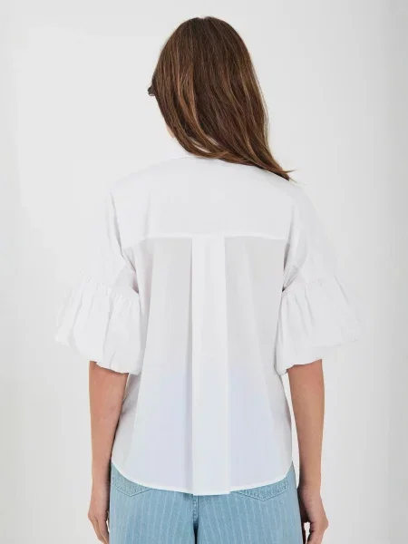 NORR Tricou Betty alb