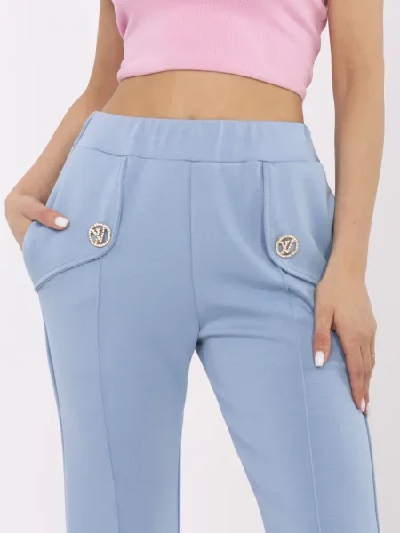 Pantaloni Italy Moda albastru