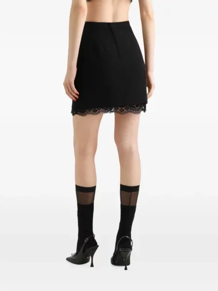 Fustă Dolce & Gabbana de lână negru