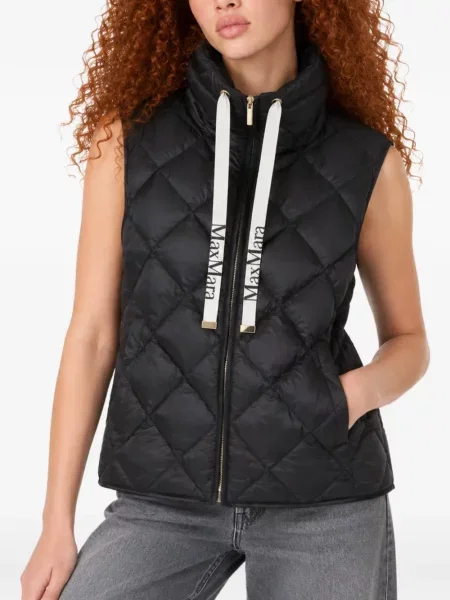 Matlasat vestă Max Mara negru