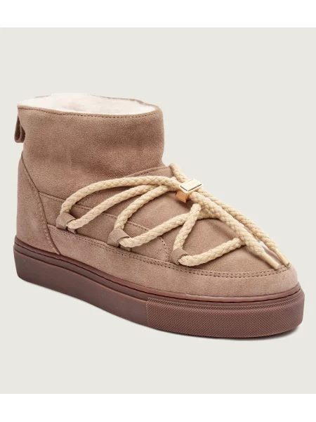 INUIKII Bocanci Classic Low | piele întoarsă bej