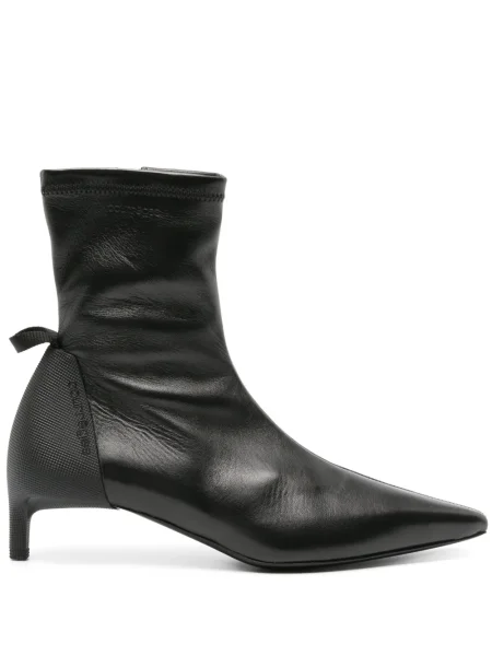 Botine Courreges din piele negru