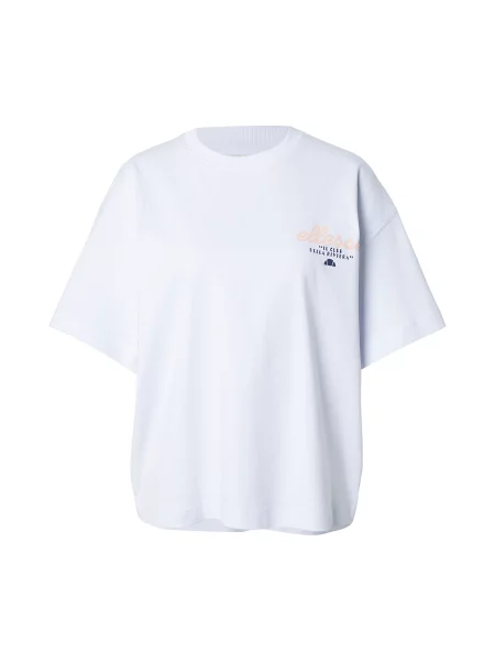 ELLESSE Tricou Cipolina bleumarin / portocaliu piersică alb