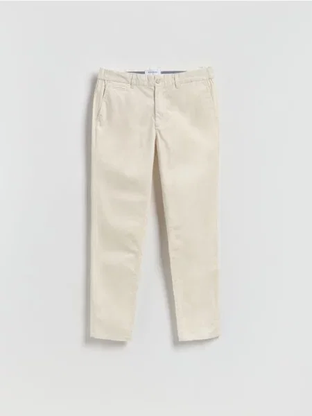 Reserved Pantaloni chino slim fit crem
