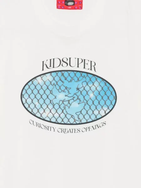 Tricou Kidsuper cu imagine alb