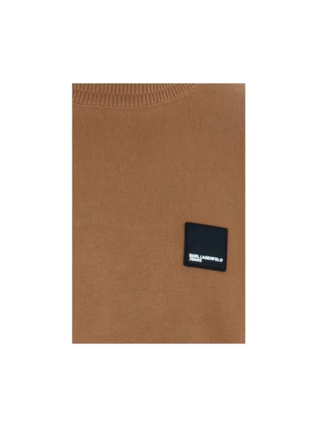 Sweter Karl Lagerfeld brązowy