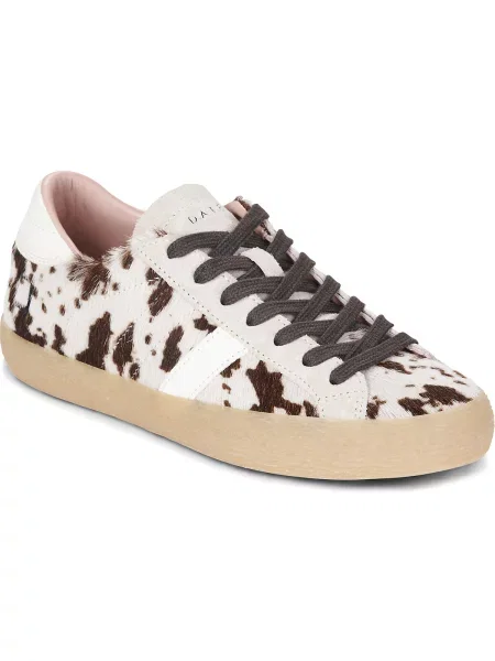 D.A.T.E. Sneakers Hill Low Pony Cow Bej maro