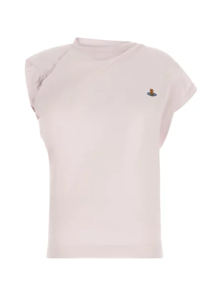 Top Vivienne Westwood asimetric drapat roz