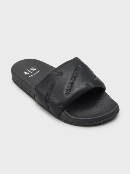 Шлепанцы Armani Exchange черные