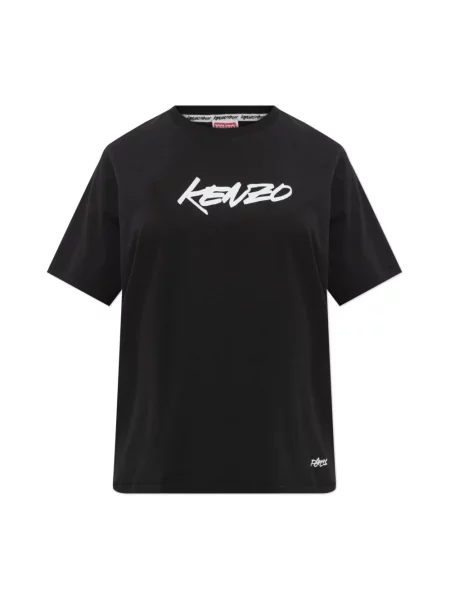 Kenzo Koszulki Kobieta XS T-shirt z nadrukowanym logo czarny
