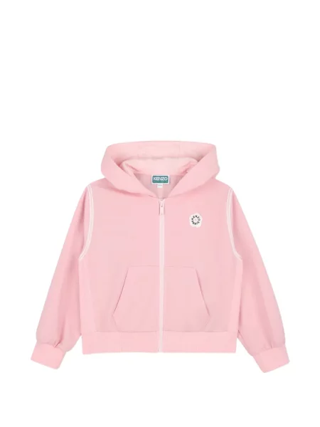 Bluza z kapturem dziecięca Kenzo różowa