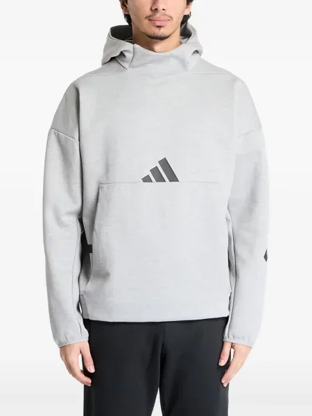 Hanorac Adidas cu autograf alergare evazat verde