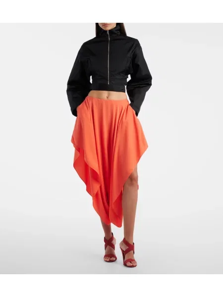 Fustă midi Alaïa portocaliu