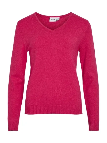 VILA Pulover VIRil închis roz
