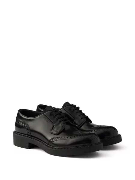 Brogue poltopánky Prada čierna