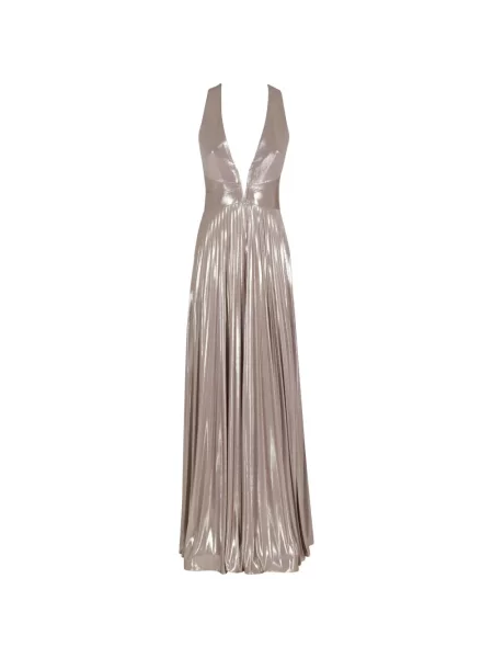 Maxi rochie maxi Nissa cu decolteu în V de costum