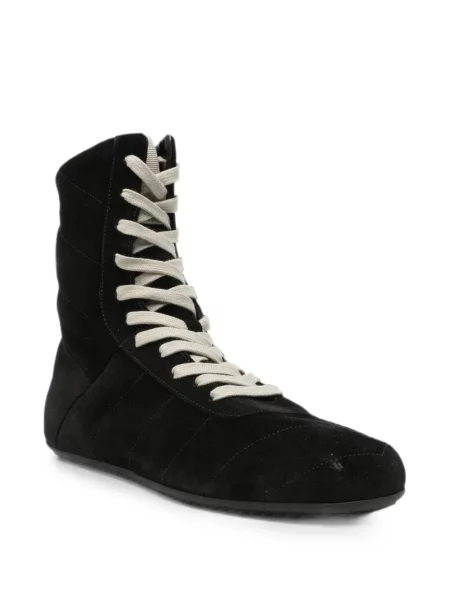 Sneakers Rick Owens με κορδόνια με δαντέλα μαύρο