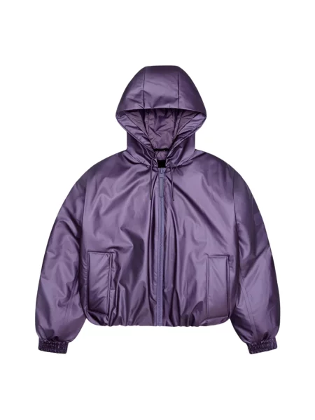 Kurtka bomber Rains ocieplany fioletowy