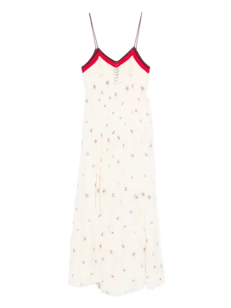 Rochie midi Forte_forte cu model floral de costum