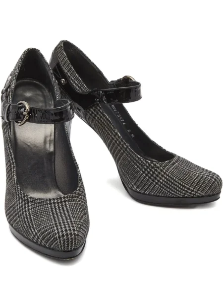 Pantofi cu toc Stuart Weitzman din tweed negru