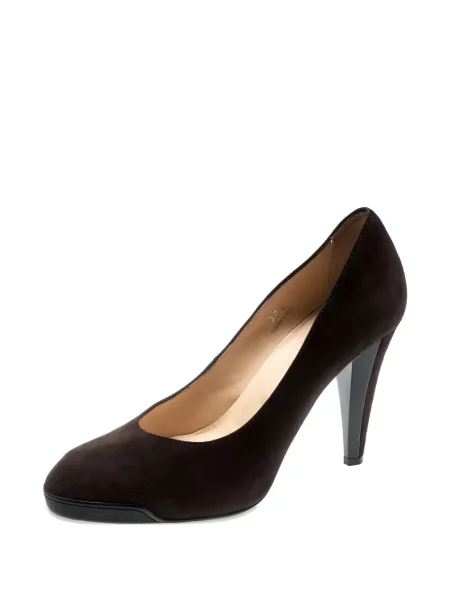 Pantofi cu toc Tod's din piele de căprioară maro