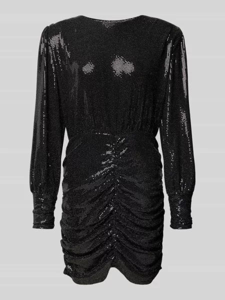 Sukienka mini z cekinowym obszyciem — Constantly K x P&C* czarna