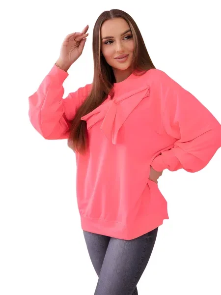 Halenka s mašlí Neon pink
