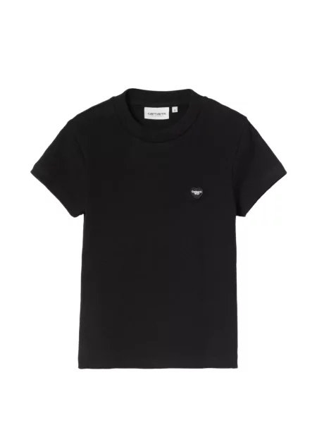 Tricou Carhartt Wip cu motiv cu inimi negru