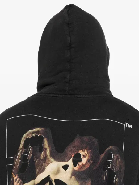Hanorac cu glugă Off-white alb