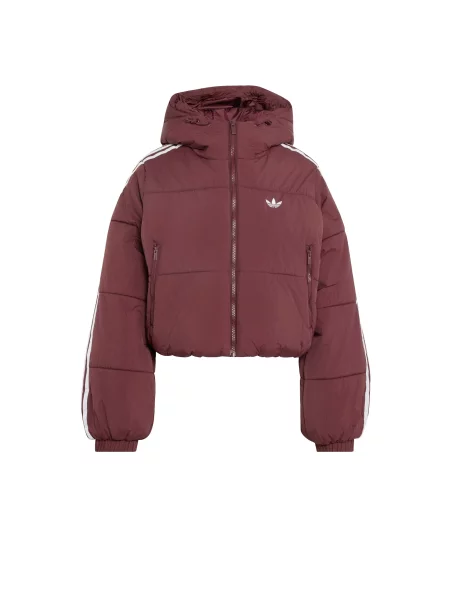 ADIDAS ORIGINALS Geacă de iarnă Adicolor roșu vin alb