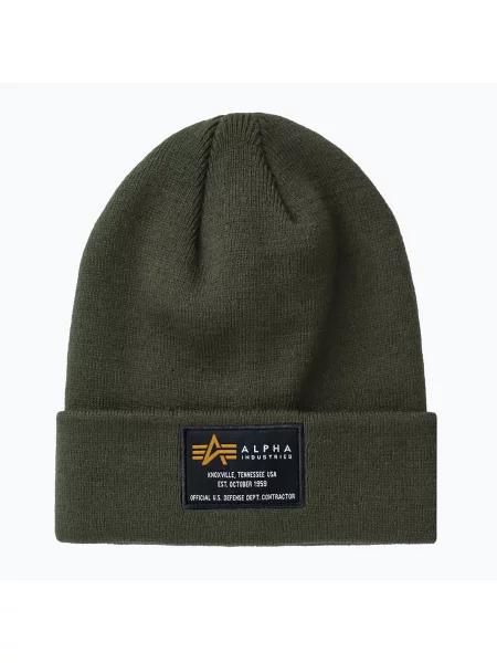 Alpha Industries Posádková čepice tmavě zelená