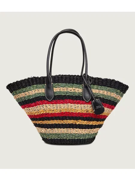 POLO RALPH LAUREN Geantă de plajă Bellport cu adaos de piele