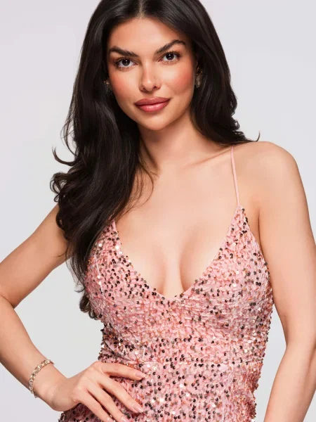 Rochie de seară Edoti cu paiete