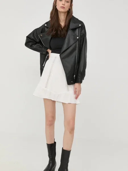 Пола The Kooples къс модел разкроен модел бяло