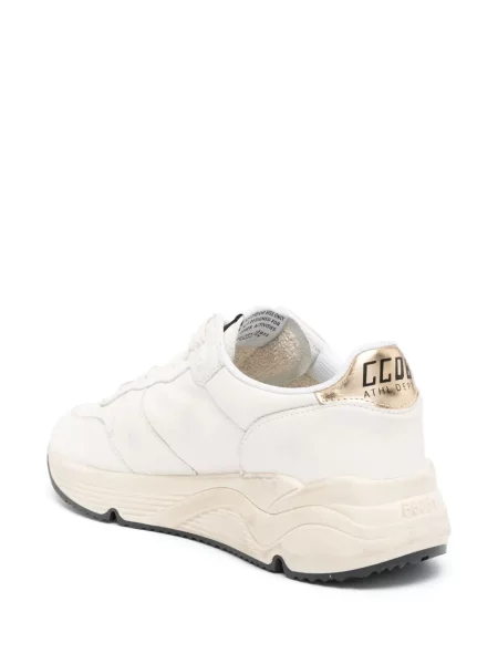 Кожаный бягане топ Golden Goose бяло